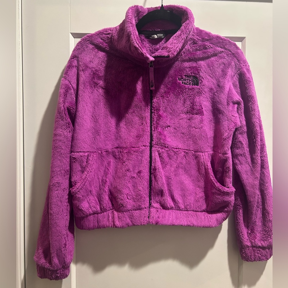 The North Face Girls Dark Fuchsia Teddy Jacket